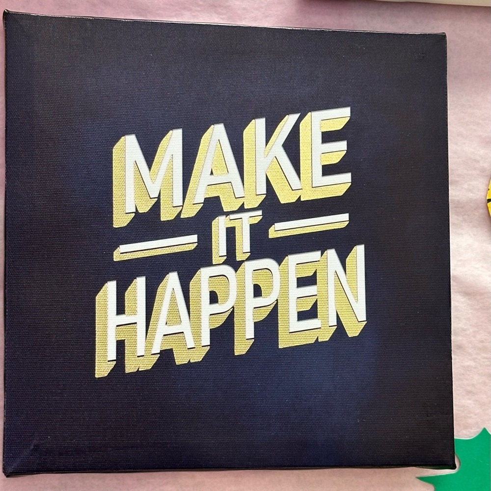 Positive message wall art